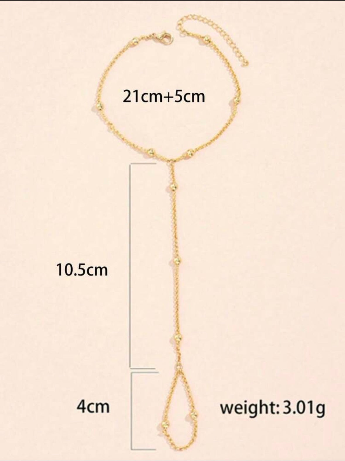 1pc Fashion Bead hand Chain bracelet