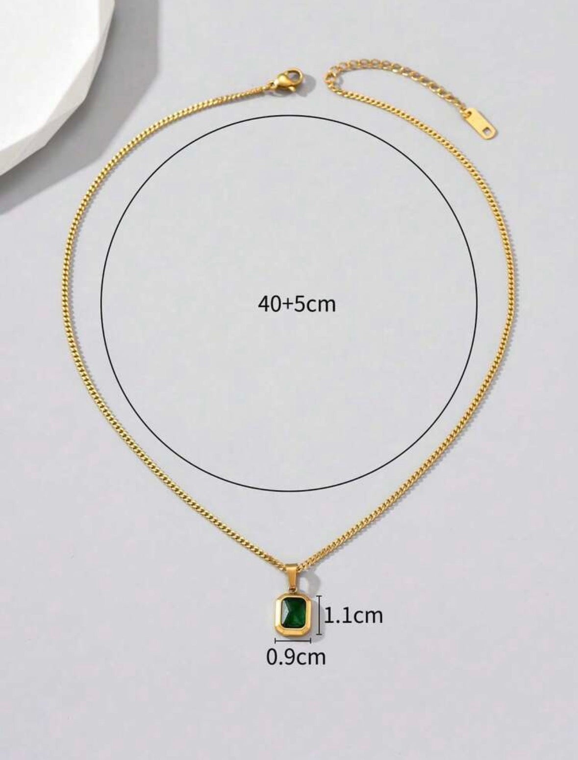 Emerald Pendant necklace