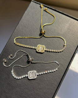 Emerald cut tennis Bracelet